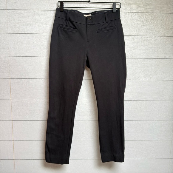 Anthropologie Pants - Anthropologie | Slim Black Tailored Ankle Pants – Minimalist Workwear | Size 4